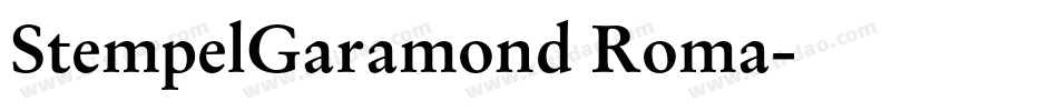 StempelGaramond Roma字体转换